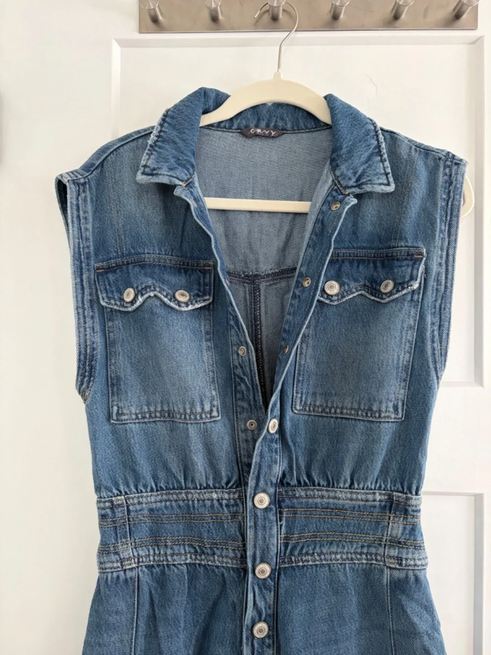 We The Free CRVY Badlands Denim Coverall Size 6 - Picture 3 of 11